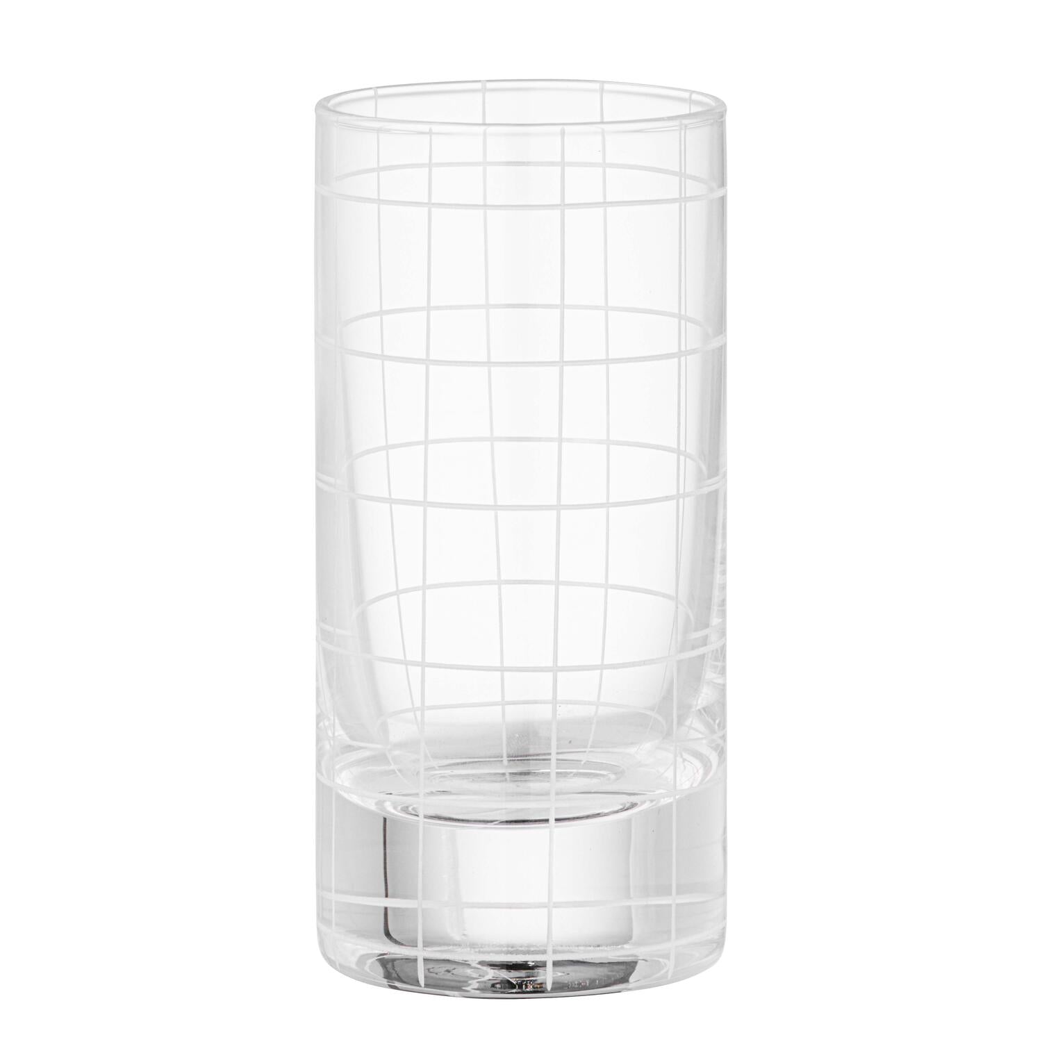 Drikkeglas m. tern - H15 cm